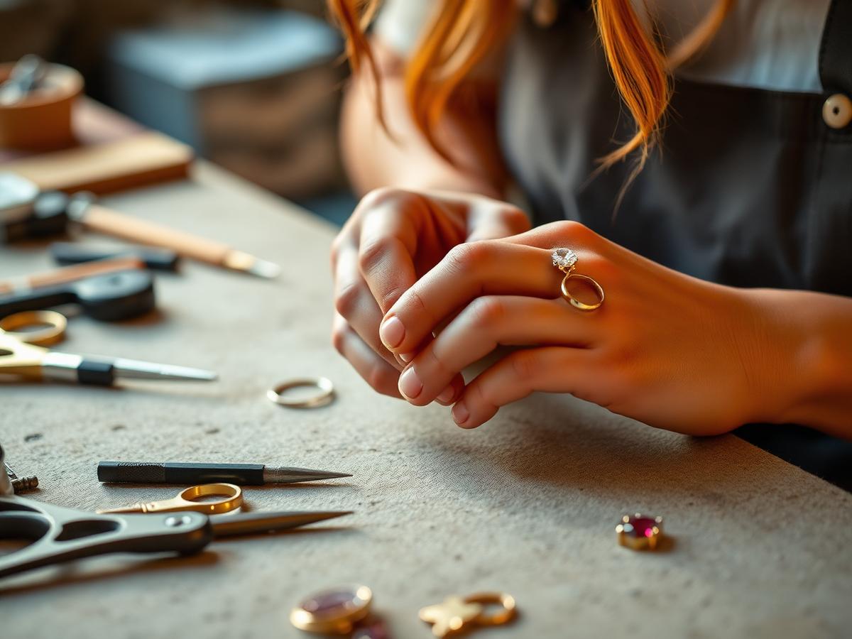 Jewellery design and manufacture bench work
